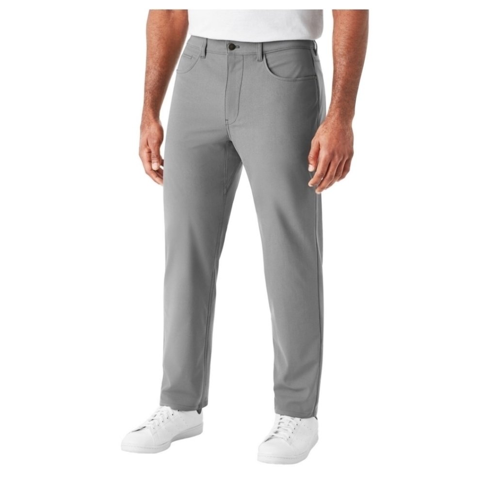 Member's Mark Men's Slim Fit Benton Performance Pant. Color: Grey Flanne…